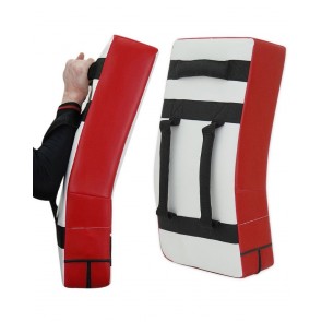 MMA Kick Shield White And Red