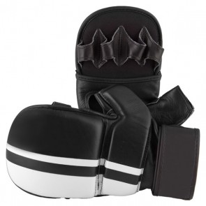 MMA WHITE AND BLACK GLOVES